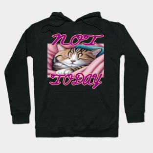 Not Today Cat Hoodie